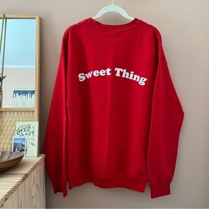 Red Graphic Sweatshirt